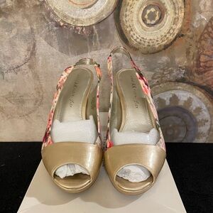 Anne Klein White Wedge Shoes